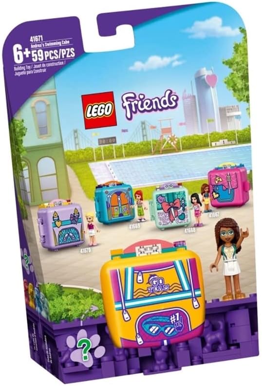 LEGO Friends Andrea's Swimming Cube 41671 Building Kit Set; Includes a Pet Toy for Kids in a Random Color; Swimming Toy Sparks Hours of Imaginative Play for Creative Kids; New 2021 (59 Pieces)