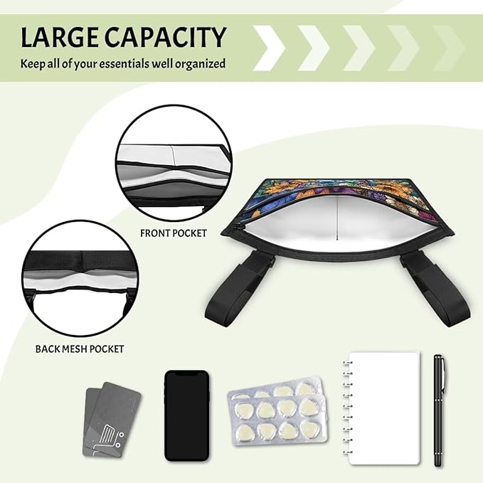 ZOUTAIRONG Sunflower Bird Wheelchair Side Bag Power Wheelchair Bag Walker Bag Walker Organizer Pouch Tote for Rollator and Folding Walker Wheelchair Bags to Hang on Side Wheelchair Accessories