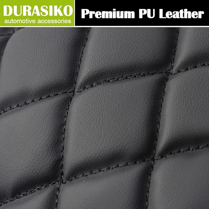 DURASIKO Car Center Console Pad,Memory Foam Car Armrest Cushion,Auto Armrest Pad,Knitted Corrugated Design,Great for Long-time Driving,Universal Car Armrest Seat Box Cover Protector for Most Vehicles