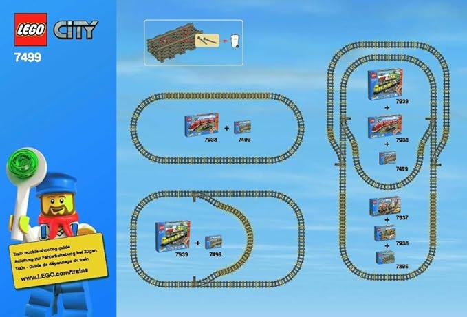 LEGO City Flexible Tracks 7499 Train Toy Accessory