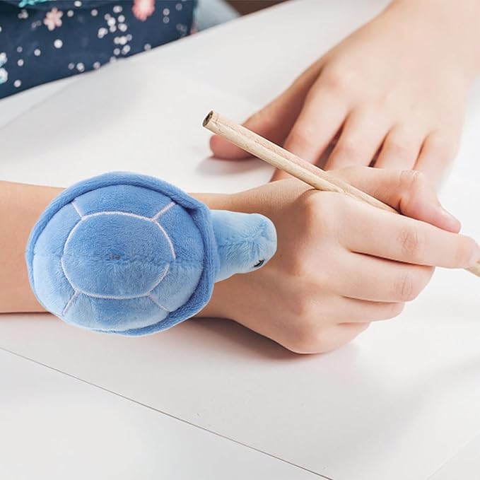 Kisangel Plush Ring Animal Slap Bracelets Huggers Bracelets for Kids Plush Animal Slap Bracelets Toys for Babies Snap Wristbands Sea Turtle Stuffed Animal Pp Cotton Play Halloween Lovers