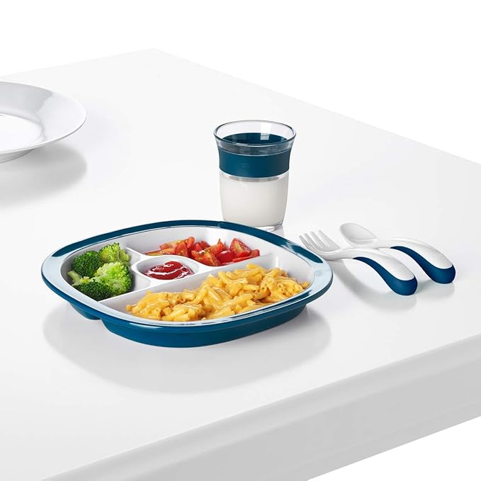 OXO Tot Plastic Fork & Spoon Multipack - Navy , 4 Piece Set