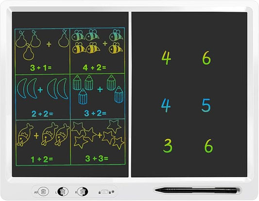 LCD Writing Tablet,18 Inch Large Writing Board with Stand LCD Drawing Tablet Educational Learning Toys Gifts for 3-12 Year Old Kids Adults Suitable for Home School Office