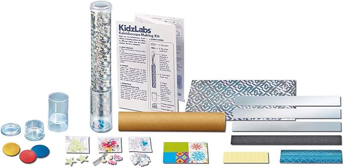 4M Kidzlabs Kaleidoscope Making Kit - Optical Light Physics Stem Toys Craft Gift for Kids & Teens, Boys & Girls (3435)