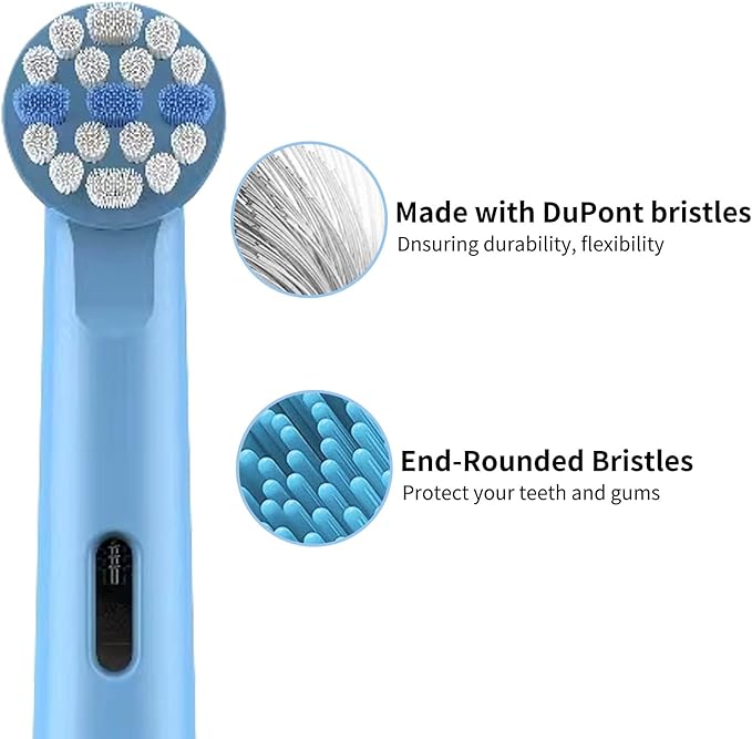 12pcs Kids Replacement Heads Compatible with Braun Oral B Kids Electric Toothbrush, Ultra Soft Bristles
