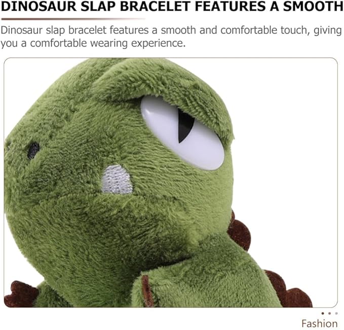 Abaodam Animal Slap Bracelets Dinosaur Slap Bracelet Plush Stuffed Animal Hugger Snap Wristband for Kids Birthday Party Favor