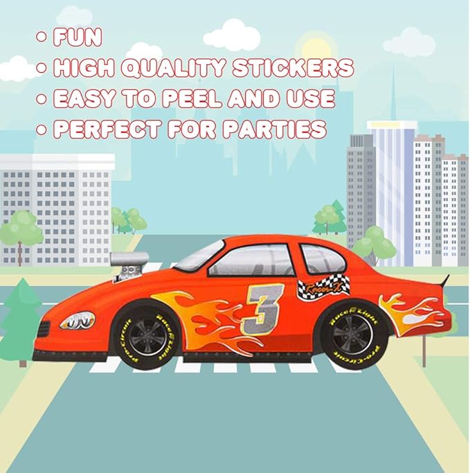 ArtCreativity Make Your Own Sticker Assortment, Bulk Set of 96 Sheets, Unique Arts ‘n Crafts Activity Supplies Kit for Kids, Sticker Prize, Fun Birthday Party Favor, Goodie Bag Filler