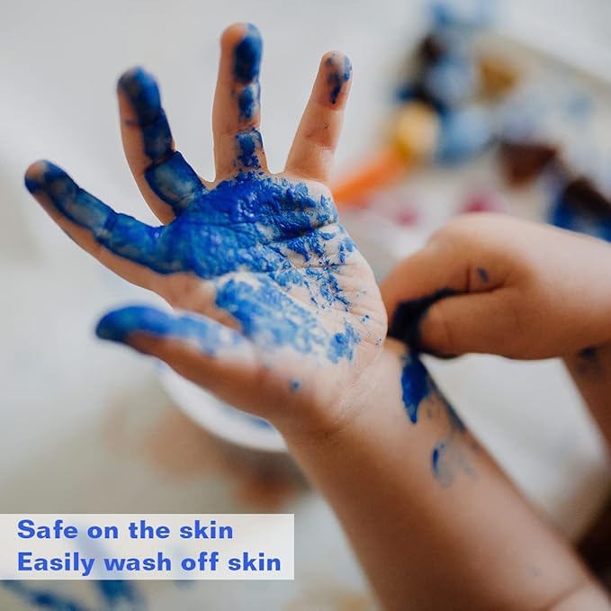 8-Color Watercolor Paint Set for Kids, 36 Pack Washable Watercolors for Party Favors, Gifts, Classroom Supplies (Wood Brushes Included)