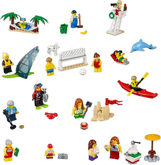 LEGO City Town People Pack – Fun at The Beach 60153 Building Kit (169 Piece)