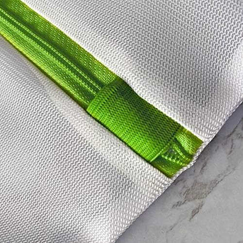 Heritage Park Fine Mesh Laundry Bags - Micro Mesh for Safely Washing Delicates, Wide Bottom for Extra Space, Hidden Zipper and Hanging Storage Loop - Multi Pack (1 Small 15" x 18", 1 Large (20" x 24")