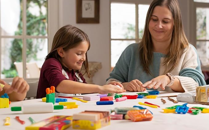 Jovi - Reusable Non-Drying Modeling Clay, 30 White Plasticine Bars, 1.75 oz Each, Perfect for Arts & Crafts Projects