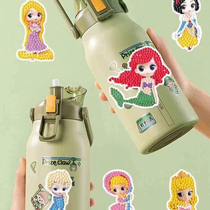 5D Diamond Craft Kits Stickers for Kids,Gem Kids' Paint by Number Kits Mosaic Sticker - Best Gifts for Girls Over Ages 6+ Easy for Kids Beginners