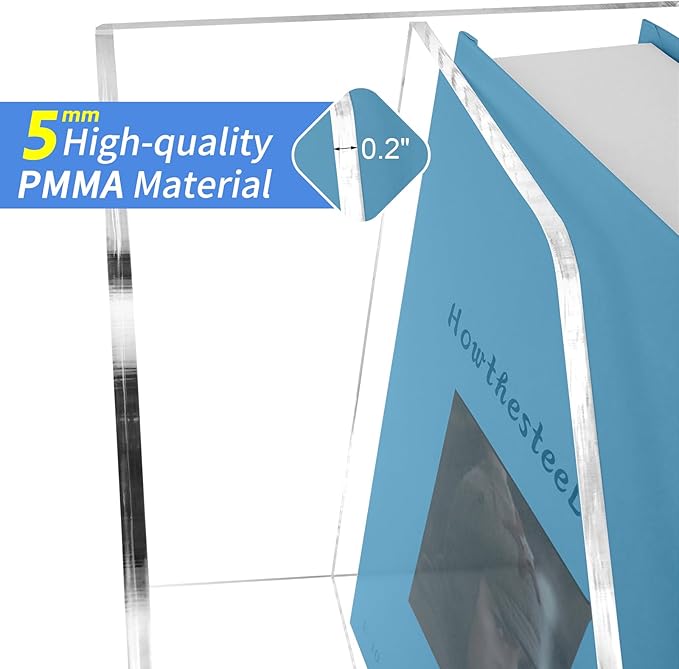 WYFHLPMMA Acrylic Paper Tray Stackable Letter Organizers, Clear Paper Desk Organizer, 3-Tier, Desk A4 File Holder for Office Document Desktop File