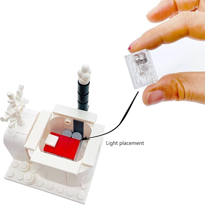 Penguin Igloo Iceberg Friend Animal Figures Building Blocks Toys with Light for 6-12 Years Old Boys Girls Kids Gift Ice Castle Igloo Snow Scene Fit with Major Brand