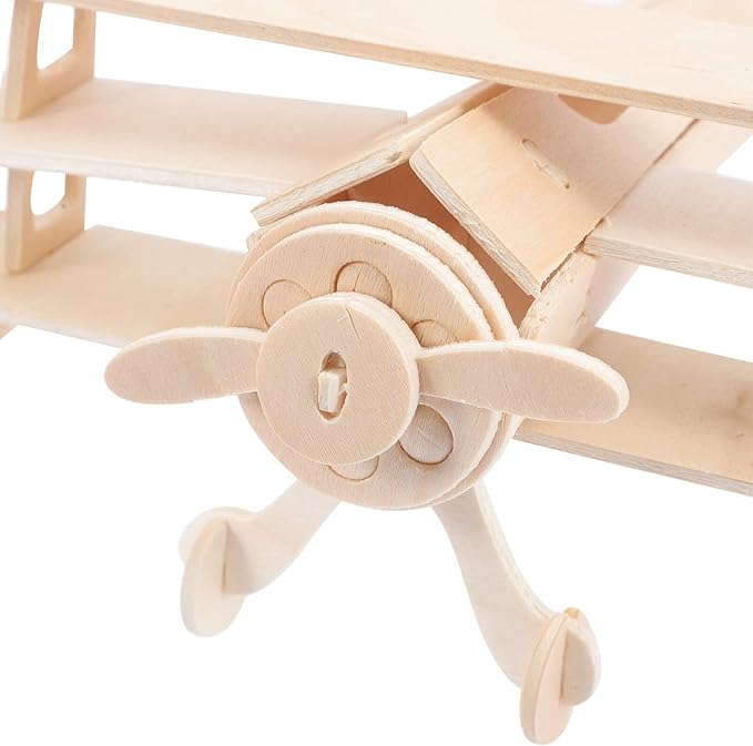 3pcs DIY Wood Planes,Wooden Airplane Craft for Kids,Mini Assemble Painting Airplane Model Toys 3D Airplane Kit for Kids School Art Activity Kids Birthday