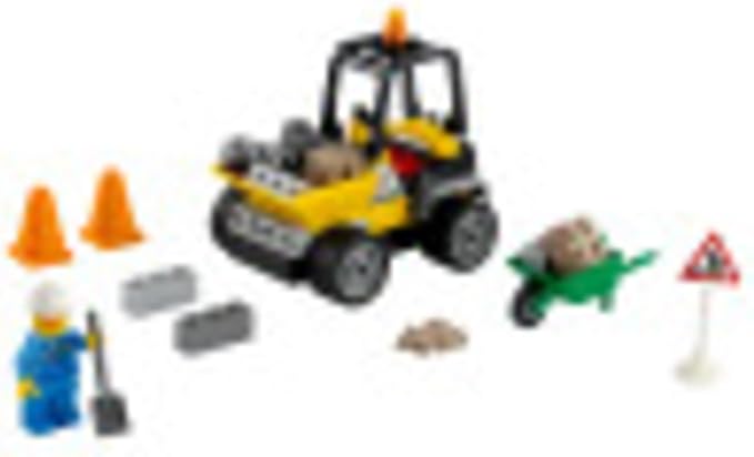 LEGO City Roadwork Truck 60284 Toy Building Kit; Cool Roadworks Construction Set for Kids, New 2021 (58 Pieces)