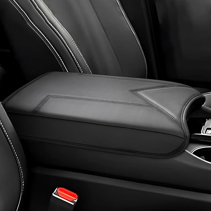 FIILINES Center Console Cover for Honda Pilot 2023-2025 2026, Ridgeline/Passport 2024-2026, with Hidden Pockets Armrest Cover Pad Cushion Protector Pilot Accessories Armrest Cover Anti-Scratch