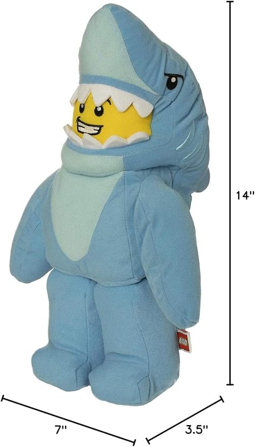 Lego Minifigure Shark Suit Guy 14" Plush Character