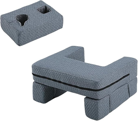 Extra Large Reading & Gaming Pillow with Coaster, Lap Desk Pillow for Laptop for Adult, Memory Foam Bed Desk for Working, Gaming, Reading & Writing Laptop Desk for Couch Bed Floor