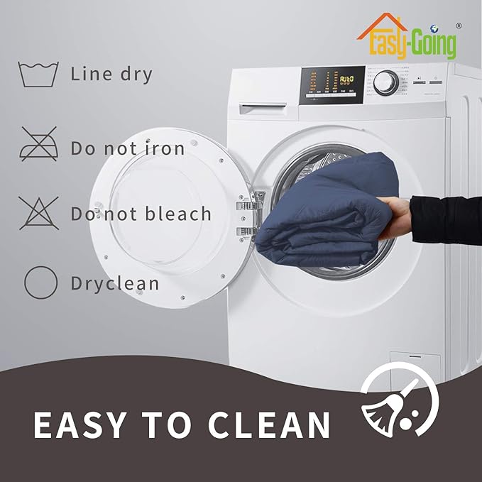 Easy-Going Sofa Slipcover Waterproof Recliner Chair Cover Non-Slip Fabric Couch Cover for Living Room Washable Furniture Protector for Pets Kids Children Dog Cat (Recliner, Navy)