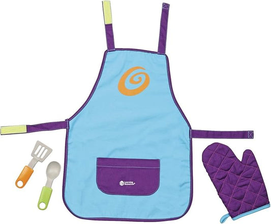 Learning Resources New Sprouts Chef Set, Toddler Play Kitchen Set, 4 Pieces, Ages 2+
