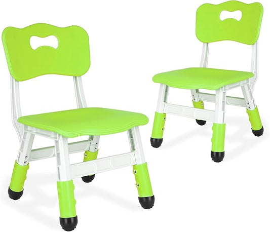 Kid Chairs Indoor 3 Level Adjustable Suitable for Children Age 2-6. Toddler Chairs Maximum Load-Bearing 220LBS for Family Classroom and Nursery Kids Activity Chair Set