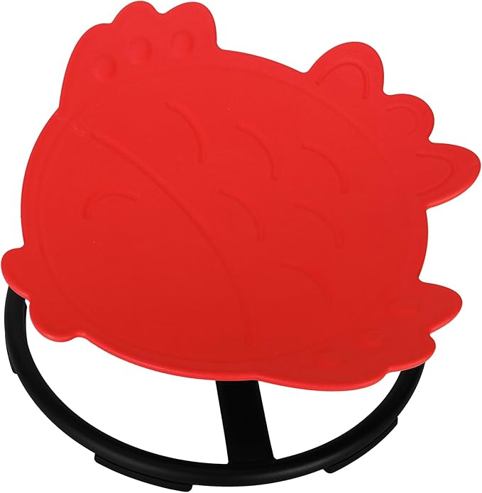 Autism Kids Swivel Chair, Sensory Toy Chair, Carousel Spin Sensory Chair for Kids, Training Body Coordination, Kids Spinning Chair (Red)