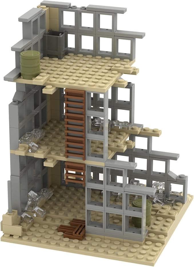 TTJ Toy Puzzle Kids Building Blocks for Boys and Girls, WW2 Military Building Set for Army Minifigure War Accessories,Simple Assembly Toy for Kids 6 Years