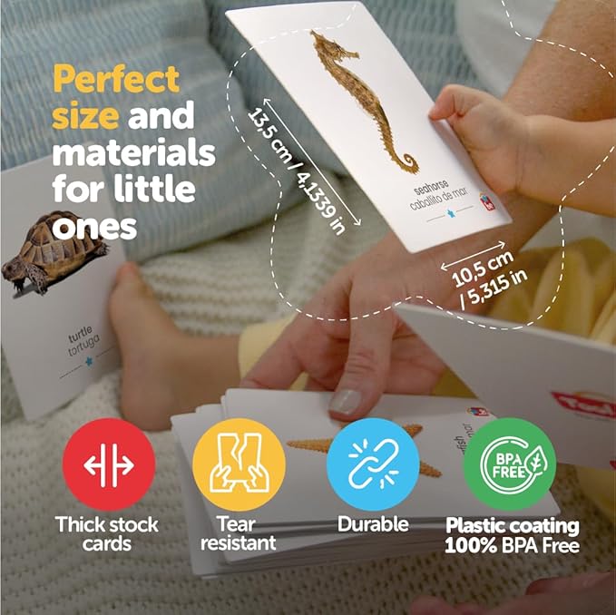 Tool be Sea Animals Bilingual Flash Cards. 18 Photos of Spanish-English flash cards for toddlers 1-3 and kids up to 6 Years. The Montessori Toddler Learning Resources Toys, Toddler Learning Activities