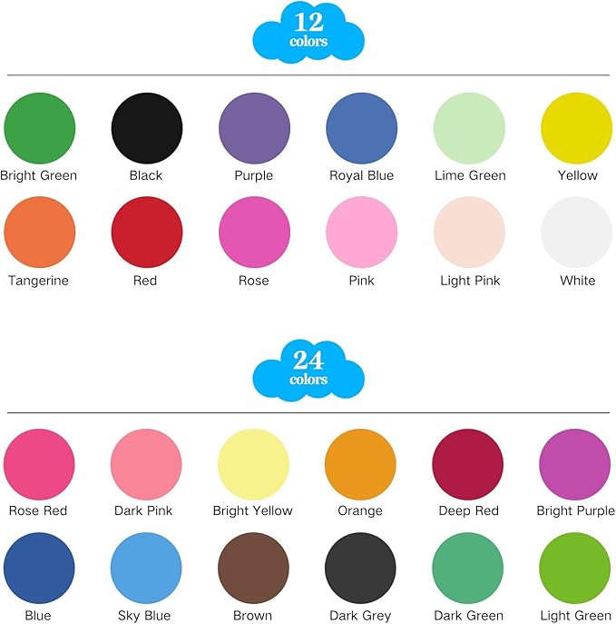 Modeling Clay Kit - 24 Colors Air Dry Ultra Light Clay, Magic Clay, DIY Molding Clay for Kids, DIY Clay Kit with Sculpting Tools, Decoration Accessories, Kids Art Crafts