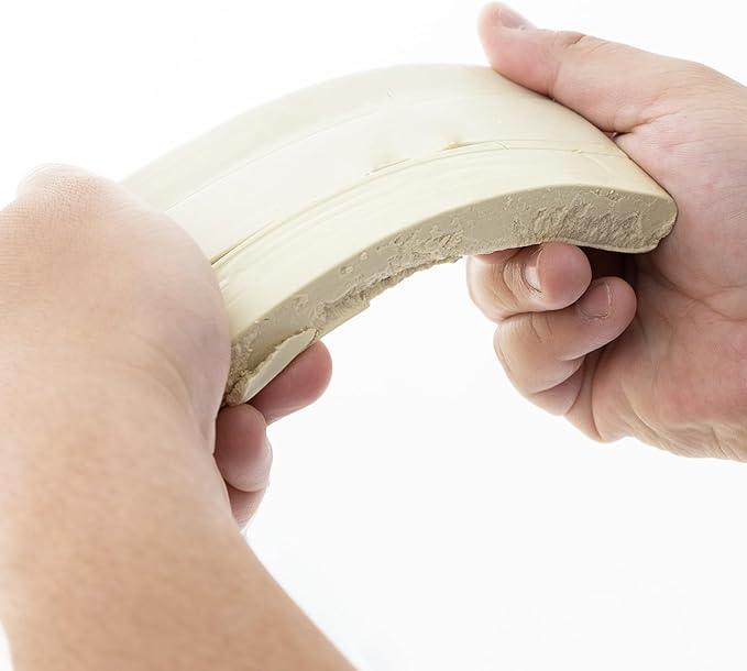 BAZIC Modeling Clay Cream White Color 1 LB, Light Dough Art Craft, Non Toxic Gift for Artist Kids Toddler Boys Girls, Bulk for Classroom, 2-Pack