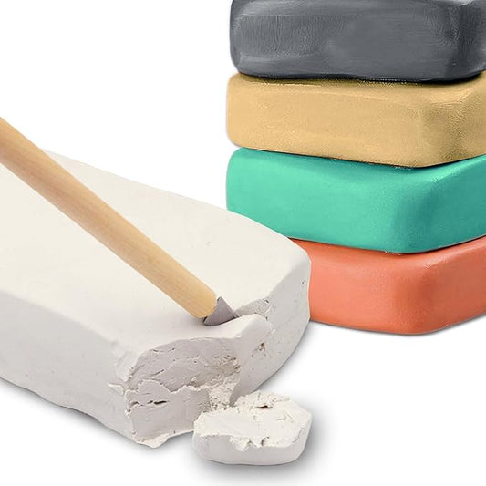 ReArt Stone Air-Dry Clay Modelling, 2.2 pounds Ideal for Beginners and Advanced Sculptors All-Purpose Modeling Clay (5Pcs Set)