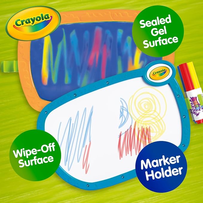 Crayola 2-in-1 Doodle Board, Toddler Drawing Board, Kids Drawing Tablet, Travel Activity, Toddler Learning Toy, Gift for Toddlers, 3+