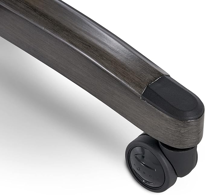 La-Z-Boy Delano Big & Tall Executive Office Chair | High Back Ergonomic Lumbar Support, Bonded Leather, Brown with Weathered Gray Wood |