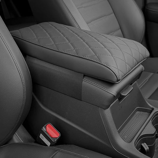 POKSRI Car Center Console Cover pad for Honda CR-V(2023-2026). Arm Fatigue Relief, armrest Cushion Protect Original Leather from pet Claws, Waterproof Leather&Sponge, Interior Accessories, Black.