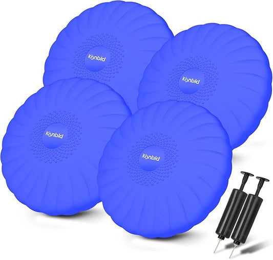 Wobble Cushion, Extra Thick Wiggle Seat for Sensory Kids, Non-slip Balance Disc with Inflation Pump for Adults Core Strength, Posture Improvement & Physical Therapy (13.5in/34cm)