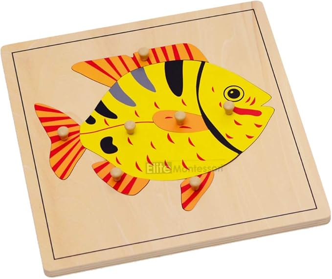 Elite Montessori Fish Puzzle Preschool Learning Material