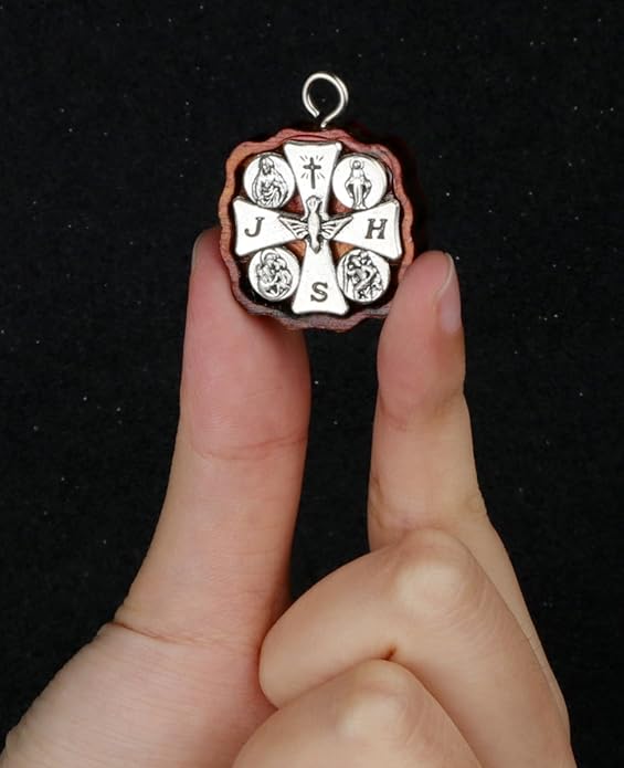 COTTVOTT Wooden Christian Jesus Cross/Orthodox Crucifix Charms Pendants for Rosary Necklace, DIY Jewelry Making Accessories Parts