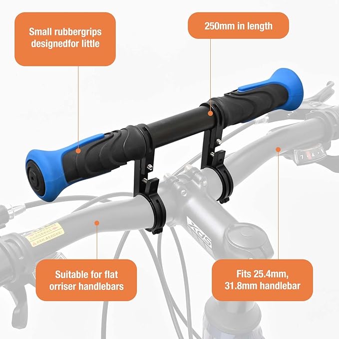 Kids Bike Seat Child Bike Seat Front Mount Toddler Bike Seat for 2-5 Years Child Bicycle Seats with Foot Pedals Compatible with All Adult Mountain Bikes