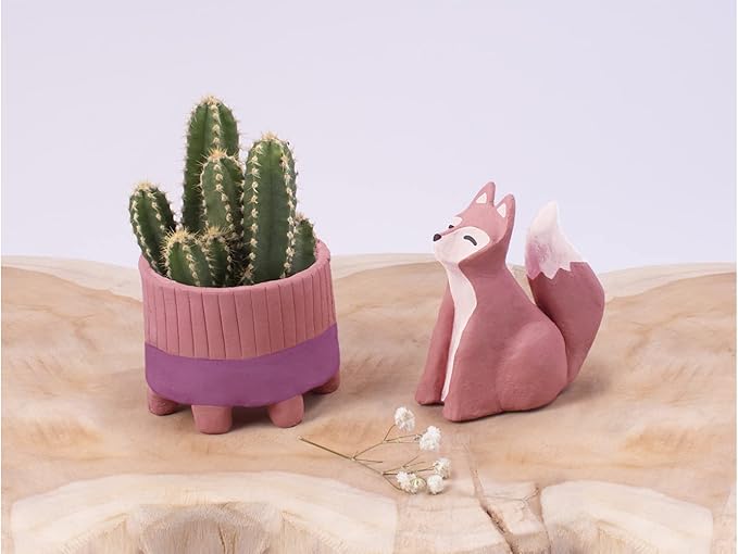 Jovi - Air Dry Modeling Clay, Set of 3 Units, 1.1lb Each, Total of 3.3 lb, No Oven Needed, Terracotta Color, Pottery Clay for Arts and Crafts Projects (P88/3)