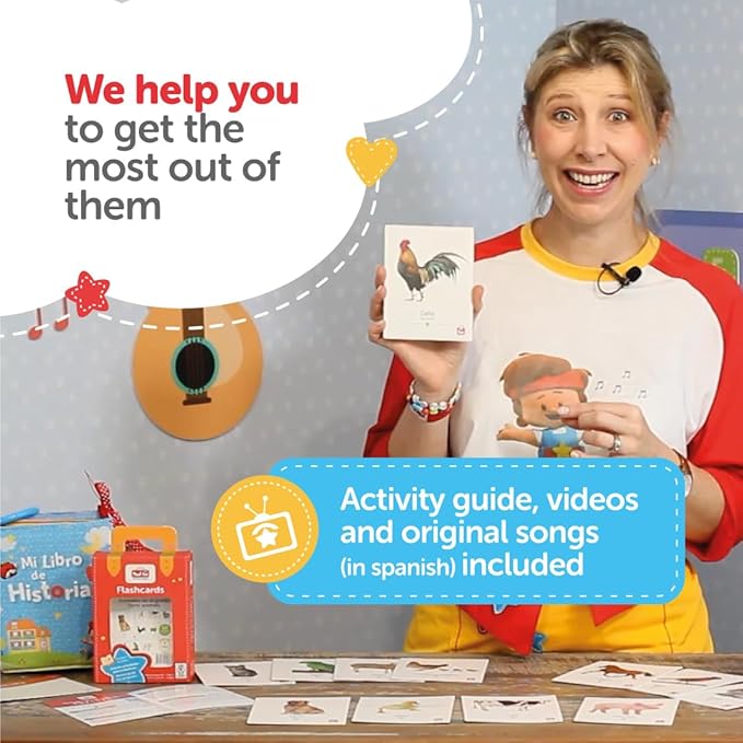 Tool-be Bilingual Animal Flash Cards, 3 Pack with 54 Real Photos of Farm, Aquatic, and Wild Animals, Spanish-English Educational Toys, Sight Words Flash Cards, Ages 6 Months to 6 Years