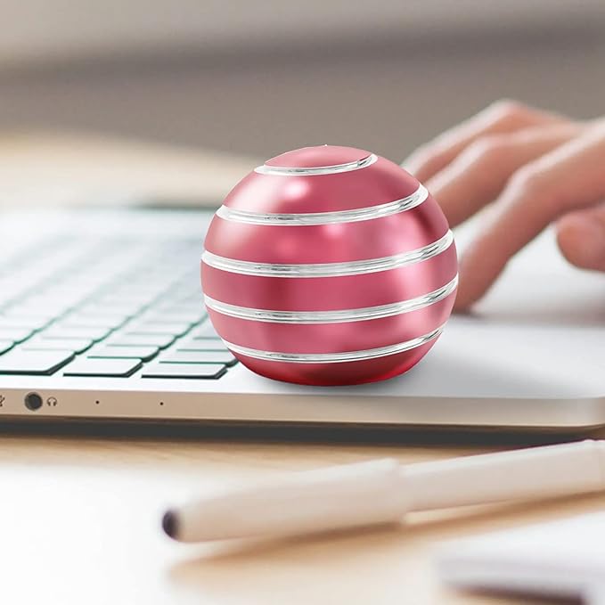 Fidget Toys, Kryfa 1.54" Kinetic Desk Toys, Desk Toys for Office for Adults, Fidget Sensory Toy for Kids for Party Favors, Stocking Stuffers, Easter Baskets (1.54", Pink)