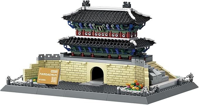 Oichy Namdaemun Model Building Kits, World Famous Architecture Building Blocks Set, Collection Namdaemun Toys Gifts Set for Adults and Kids(900 PCS)