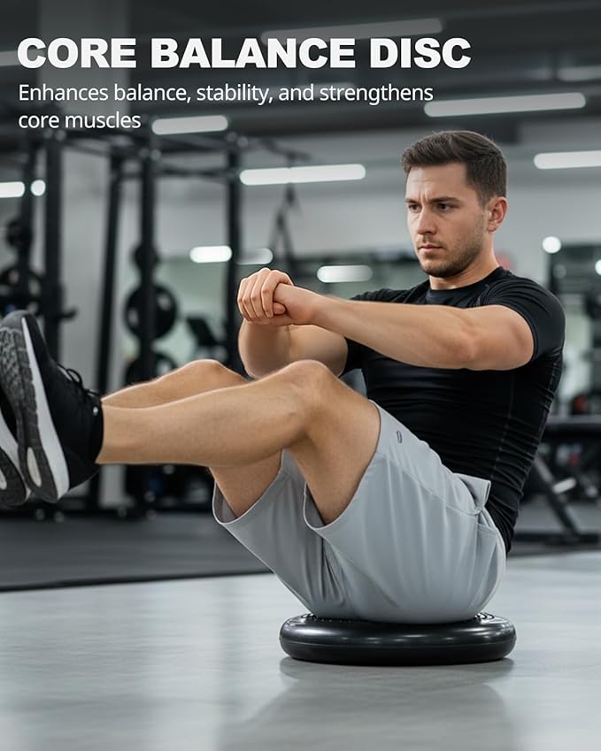 Trideer Wobble Cushion Core Balance Disc, Flexible Seating for Classroom Elementary, Wiggle Seat for Sensory Kids, Balance Pad with Inflation Pump