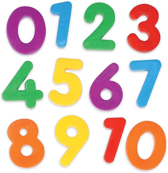 Learning Resources Jumbo Magnetic Numbers, Whiteboard Classroom Accessories, Number Recognition, Counting Skills, Set 36, Ages 3+