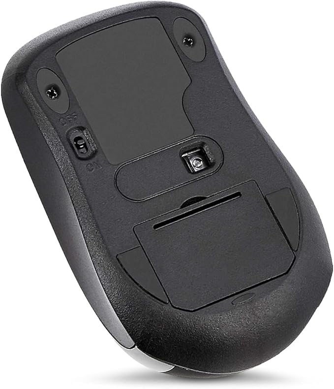 Amazon Basics 2.4 Ghz Wireless Optical Computer Mouse with USB Nano Receiver, Black, 30 Pack