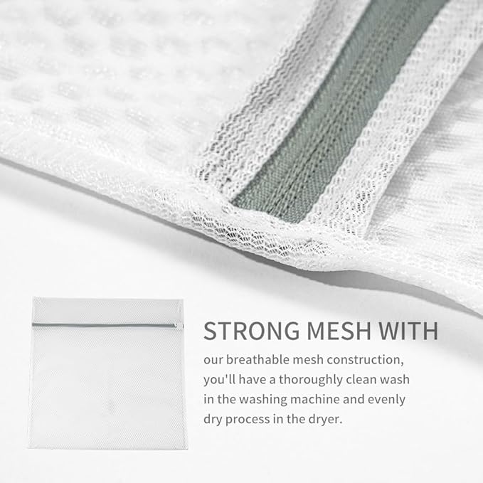 Guozcaray 3 Pcs 24 * 24 inch large laundry bag, laundry storage, washing machine bag with zipper mesh, travel storage and sorting bag for Clothes,Fitted sheets,Sweater, Shoes
