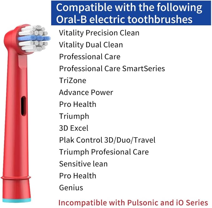 8pcs Kids Replacement Heads Compatible with Braun Oral B Kids Electric Toothbrush, Ultra Soft Bristles