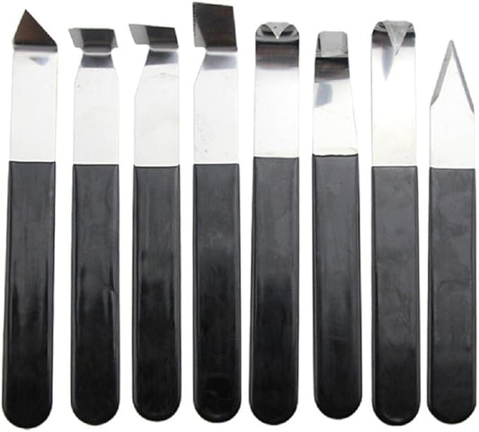 8 Pack Metal Clay Carving Knife,Pottery Tools,Clay Hand Tools,Craft Trim Artist,Ceramic Tools Set Engraving, Shaping,Clay Sculpture,Styling