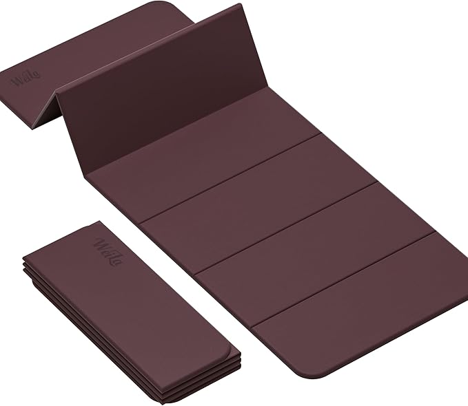 1/2 Inch Extra Thick Yoga Mat Pilates Equipment, 69"x24" Odorless Workout Mats for Home Gym, Non-slip Exercise Mats for Women Men Home Workout, Foldable Yoga Mats for Travel Camping Sleeping